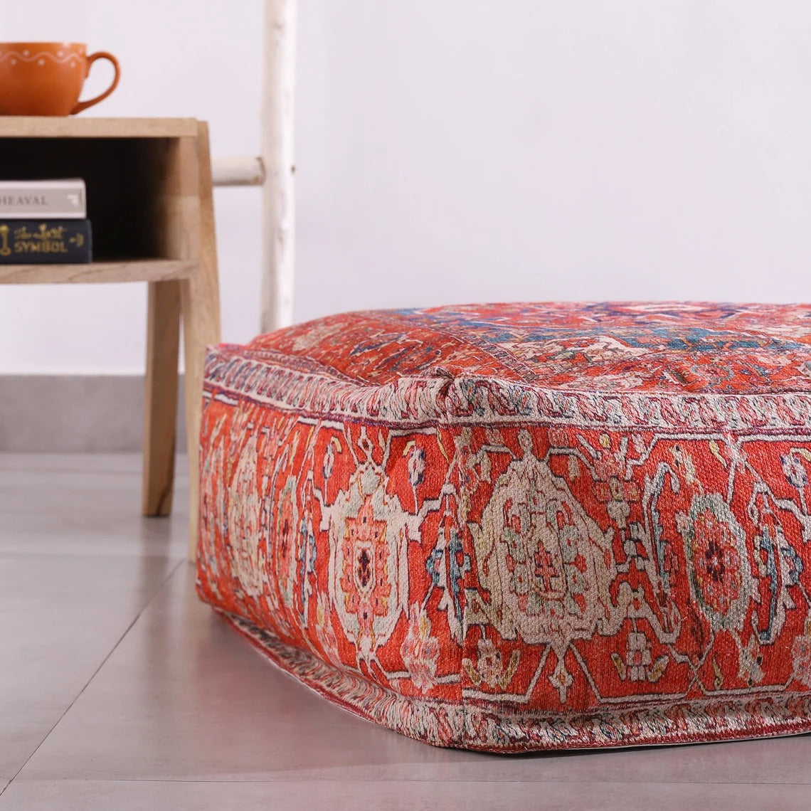 Ottoman Pouf - Red Turkish | Moroccan Decor