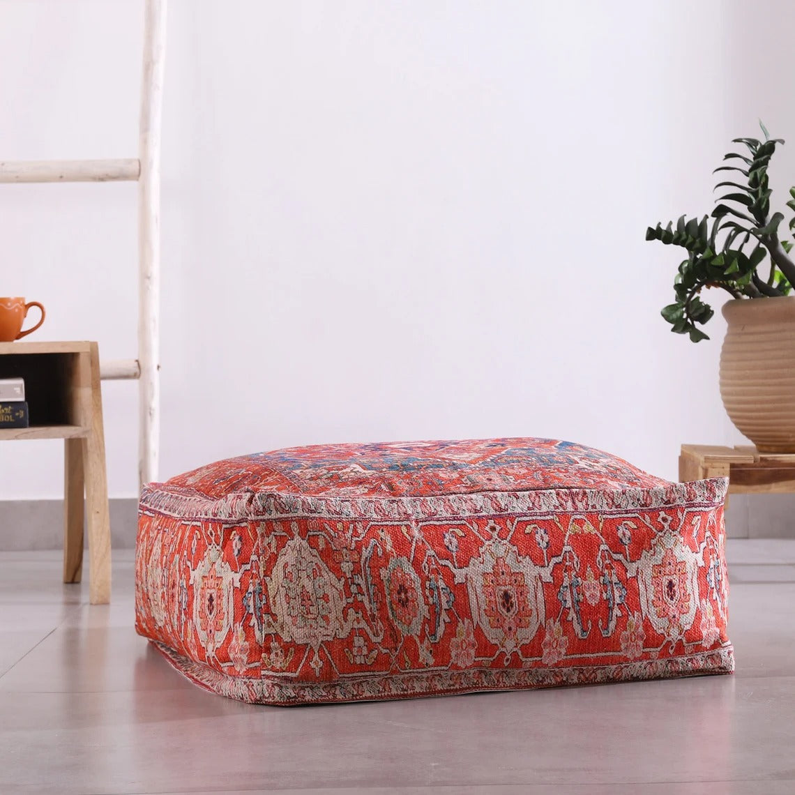 Ottoman Pouf - Red Turkish | Moroccan Decor