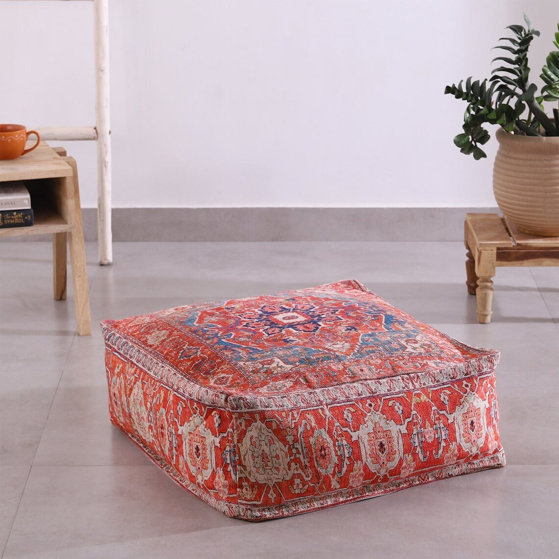 Ottoman Pouf - Red Turkish | Moroccan Decor