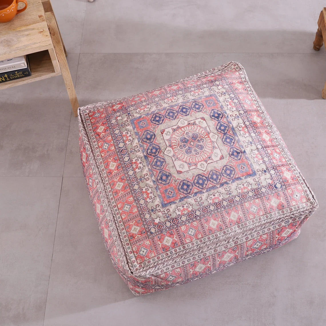 Ottoman Pouf - Breezy Moroccan Style | Boho Decor