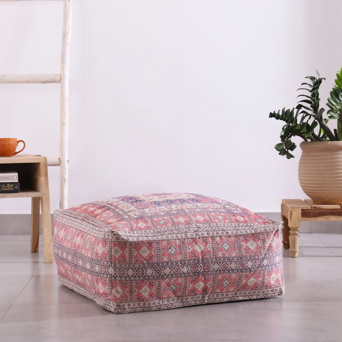 Ottoman Pouf - Breezy Moroccan Style | Boho Decor