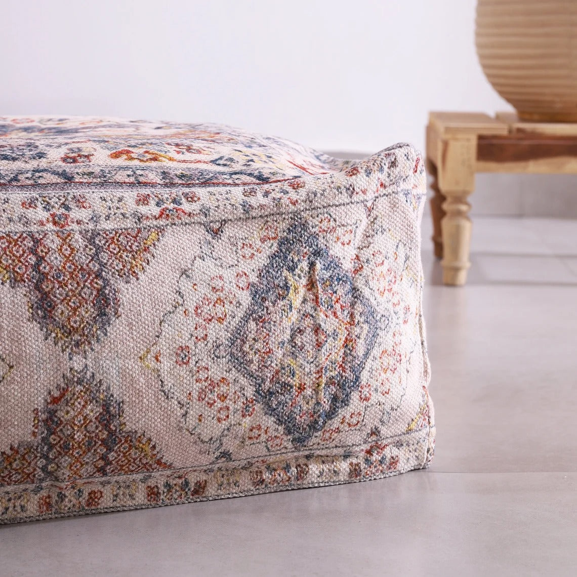 Ottoman Pouf - Bosphorus Breeze | Moroccan Style