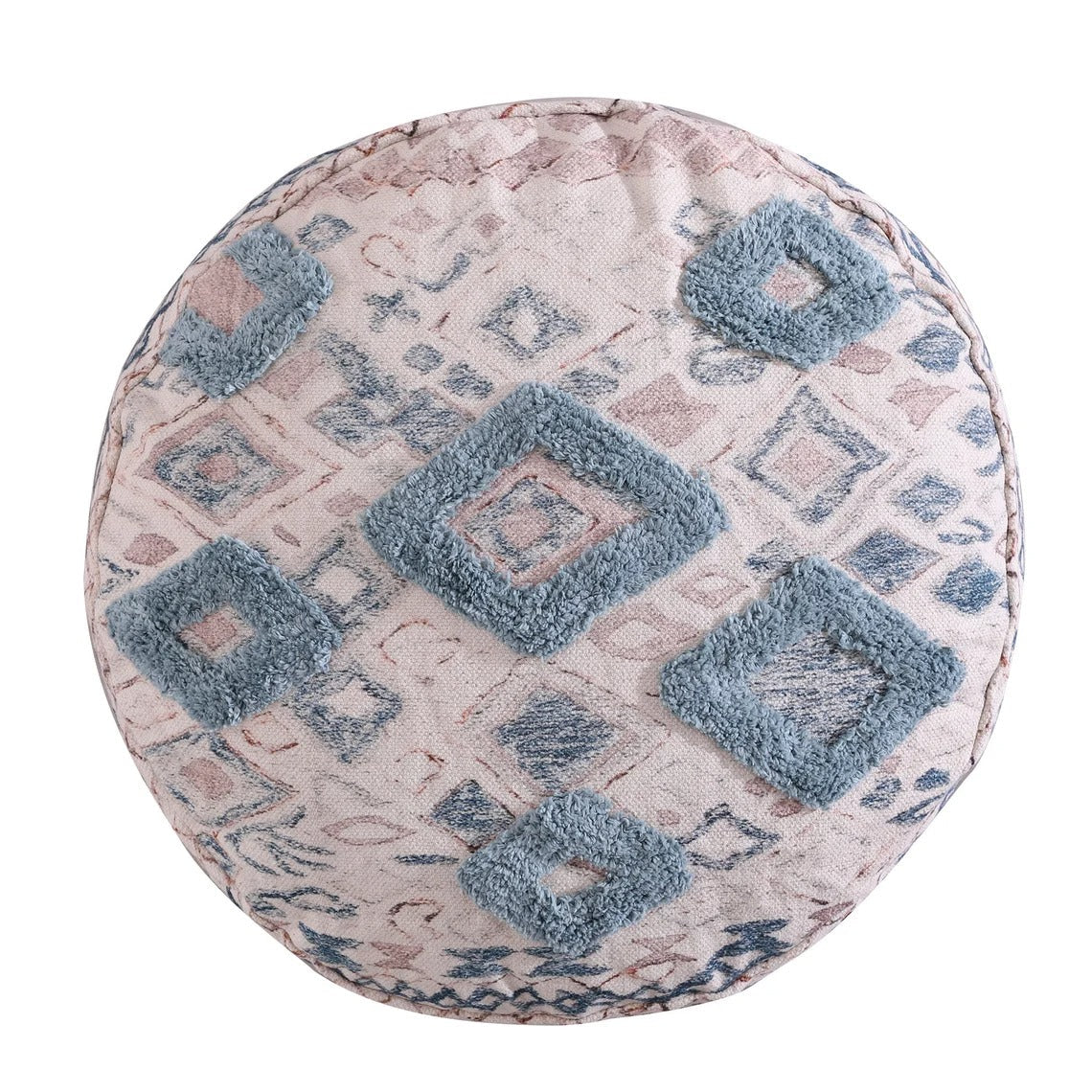 Ottoman Pouf - Azure Nights | Moroccan Vibes