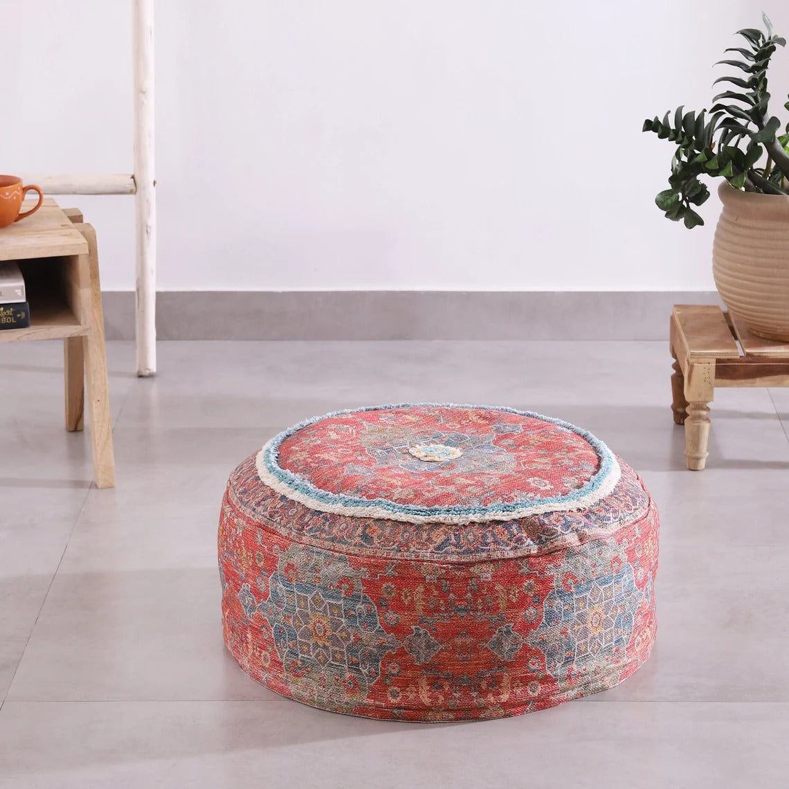 Ottoman Pouf - Istanbul Reds | Moroccan Inspired