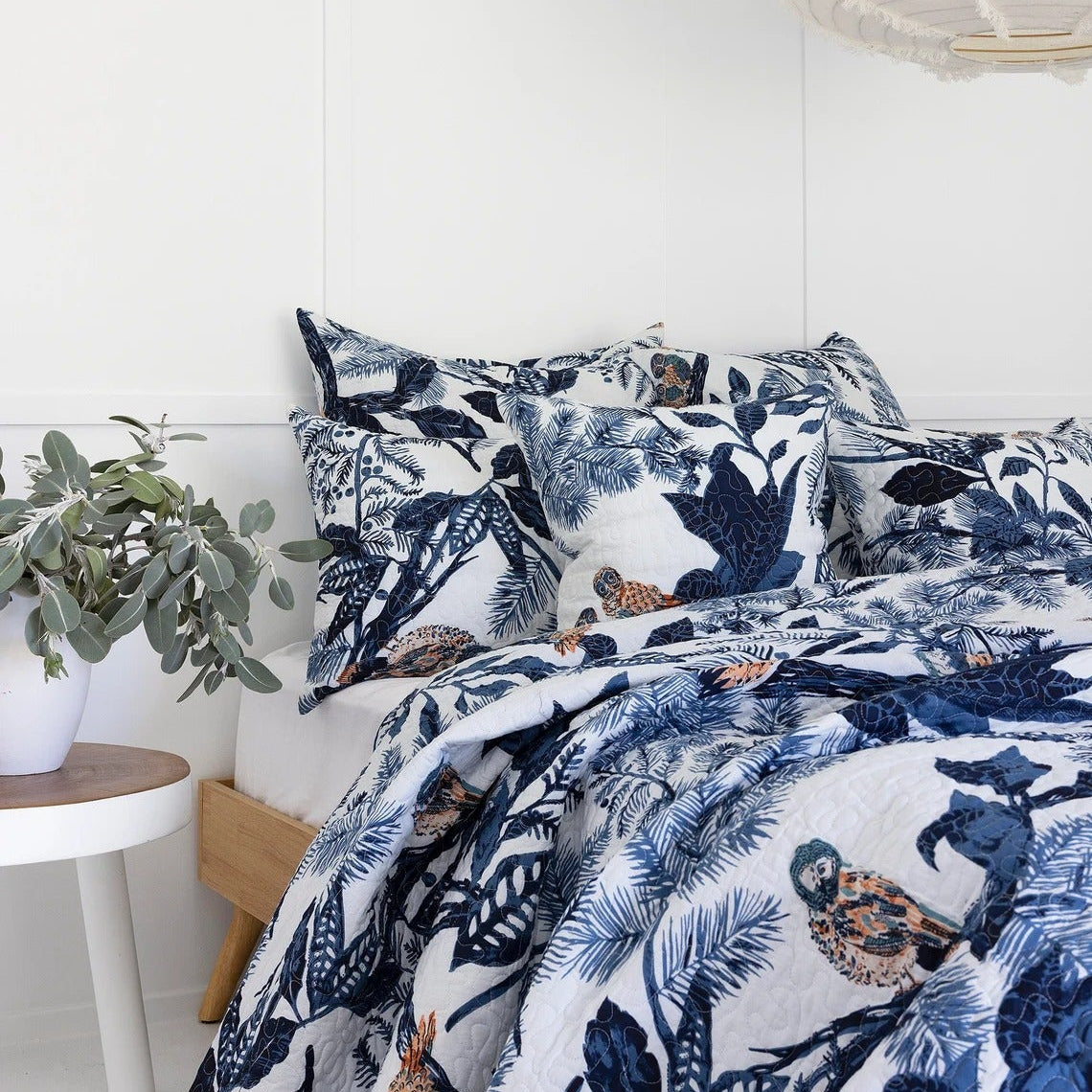 Quilt Duvet - Azure Owl | Cotton Comforter