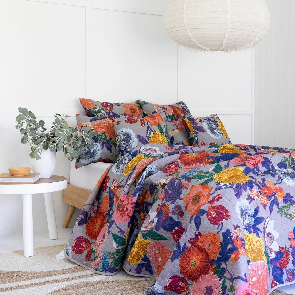 Quilt Duvet - Purple Anthro | Floral Cotton