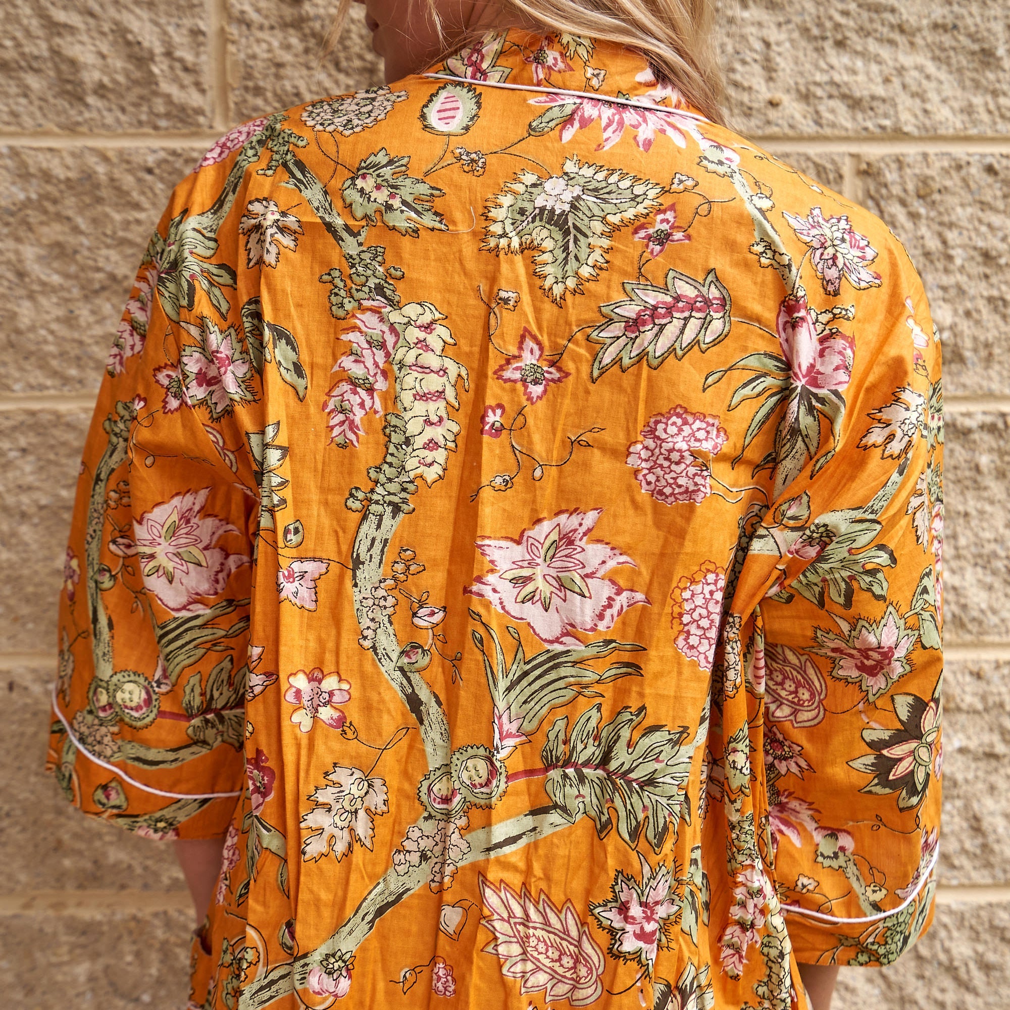 Timeless Florals 100% Cotton Kimono Robe