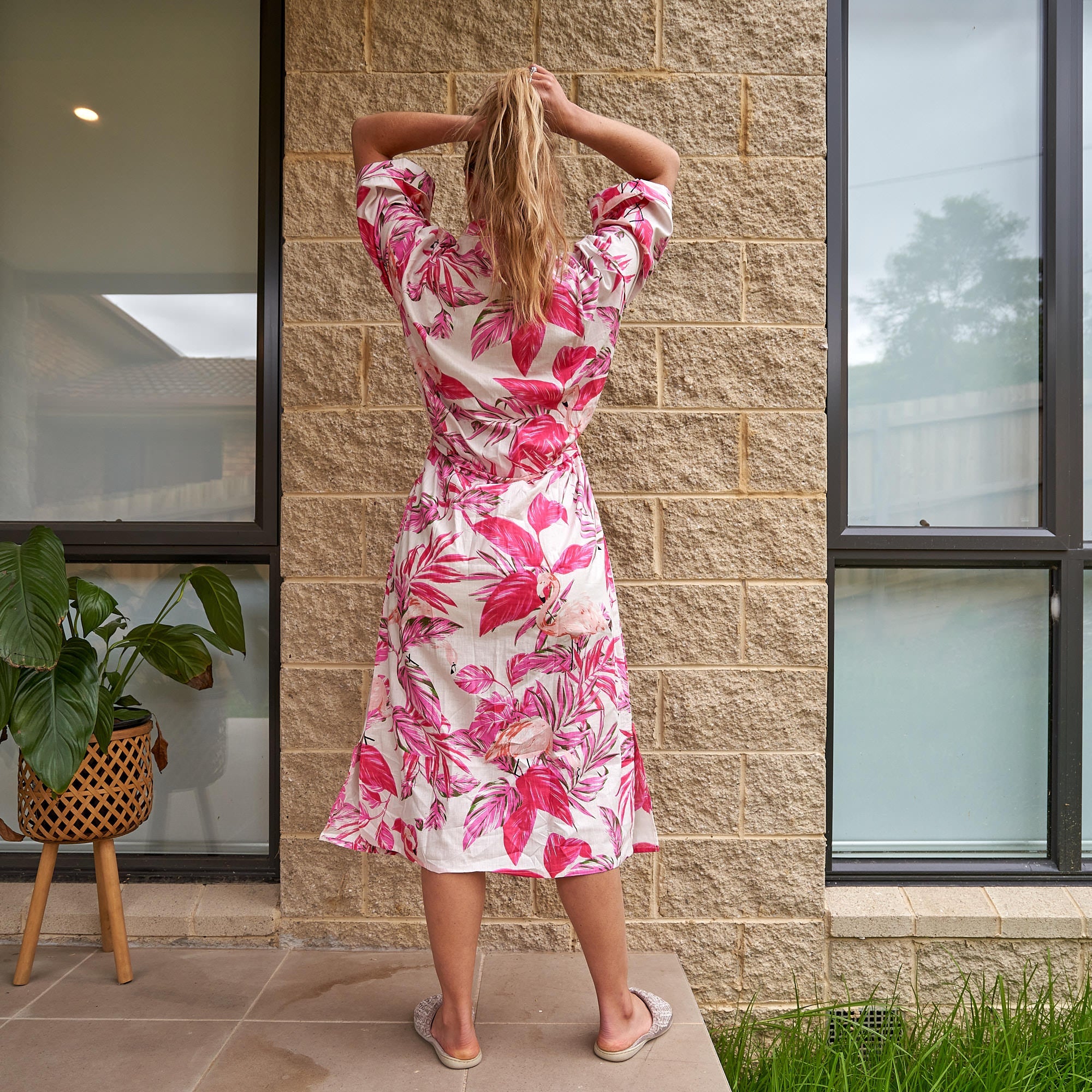 Pink Paradise 100% Cotton Kimono Robe