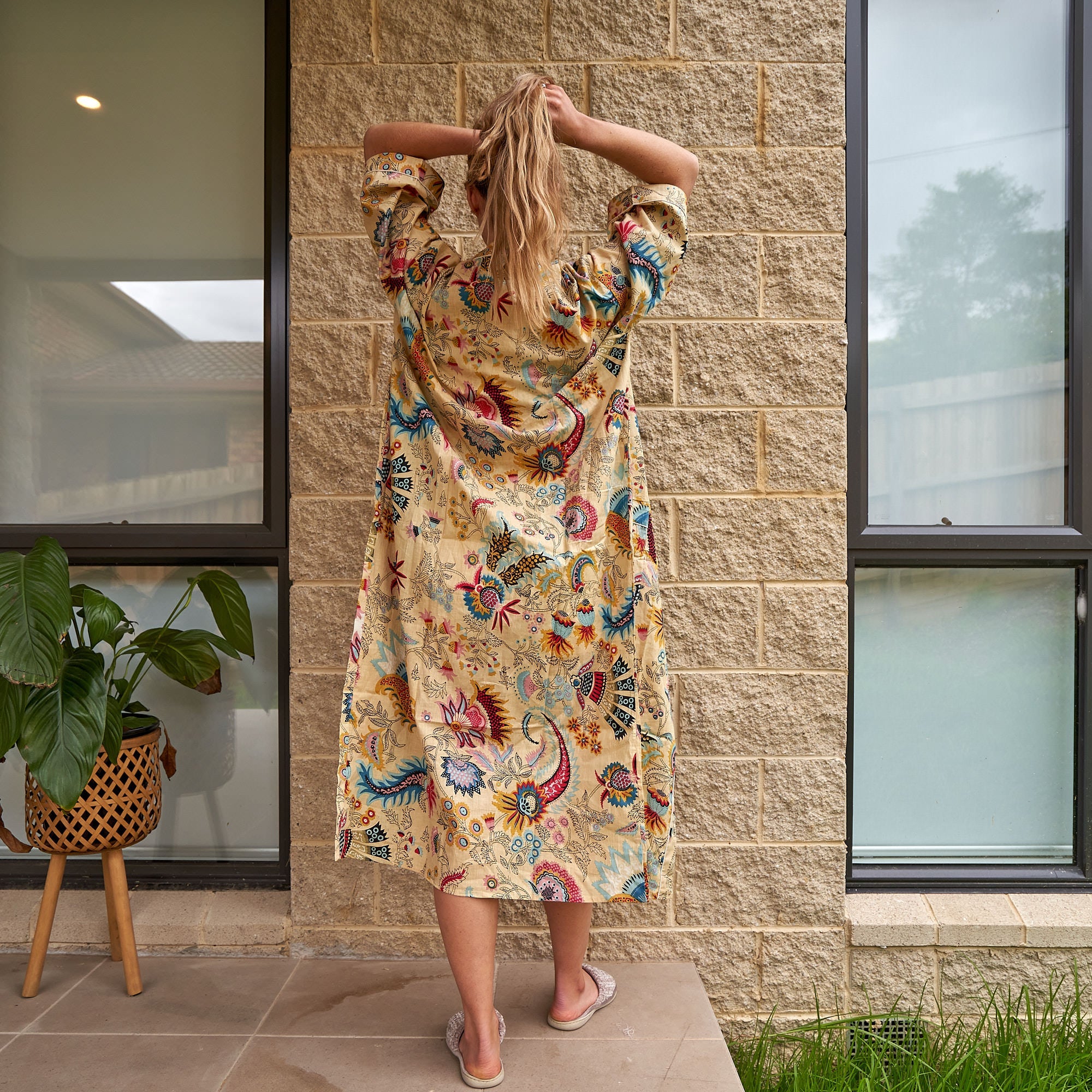 Frida's Radiance 100% Cotton Kimono Robe