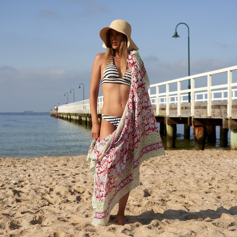 Seaside Bliss' 100% Cotton Sarong | Coastal Look