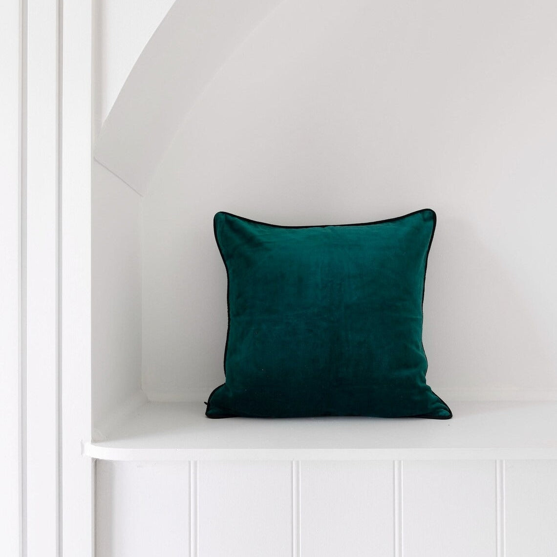 Luxury Velvet Cushion Cover - Bottle Green | Elegant