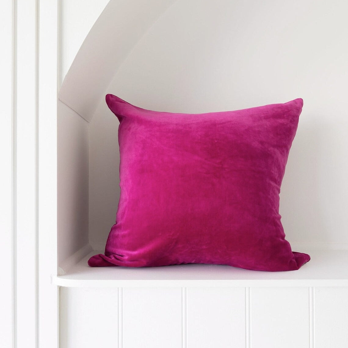 Luxury Velvet Cushion Cover - Rani Fuchsia | Luxe Look