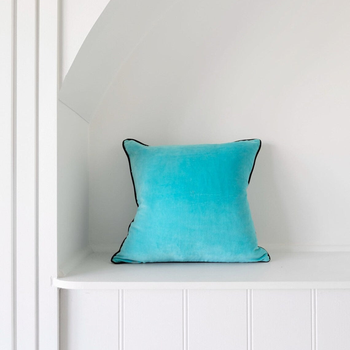 Luxury Velvet Cushion Cover - Sky Blue | Soft & Stylish