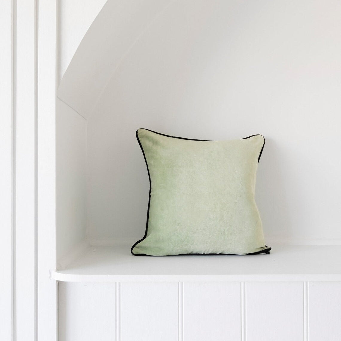 Luxury Velvet Cushion Cover - Pale Green | Luxe Style