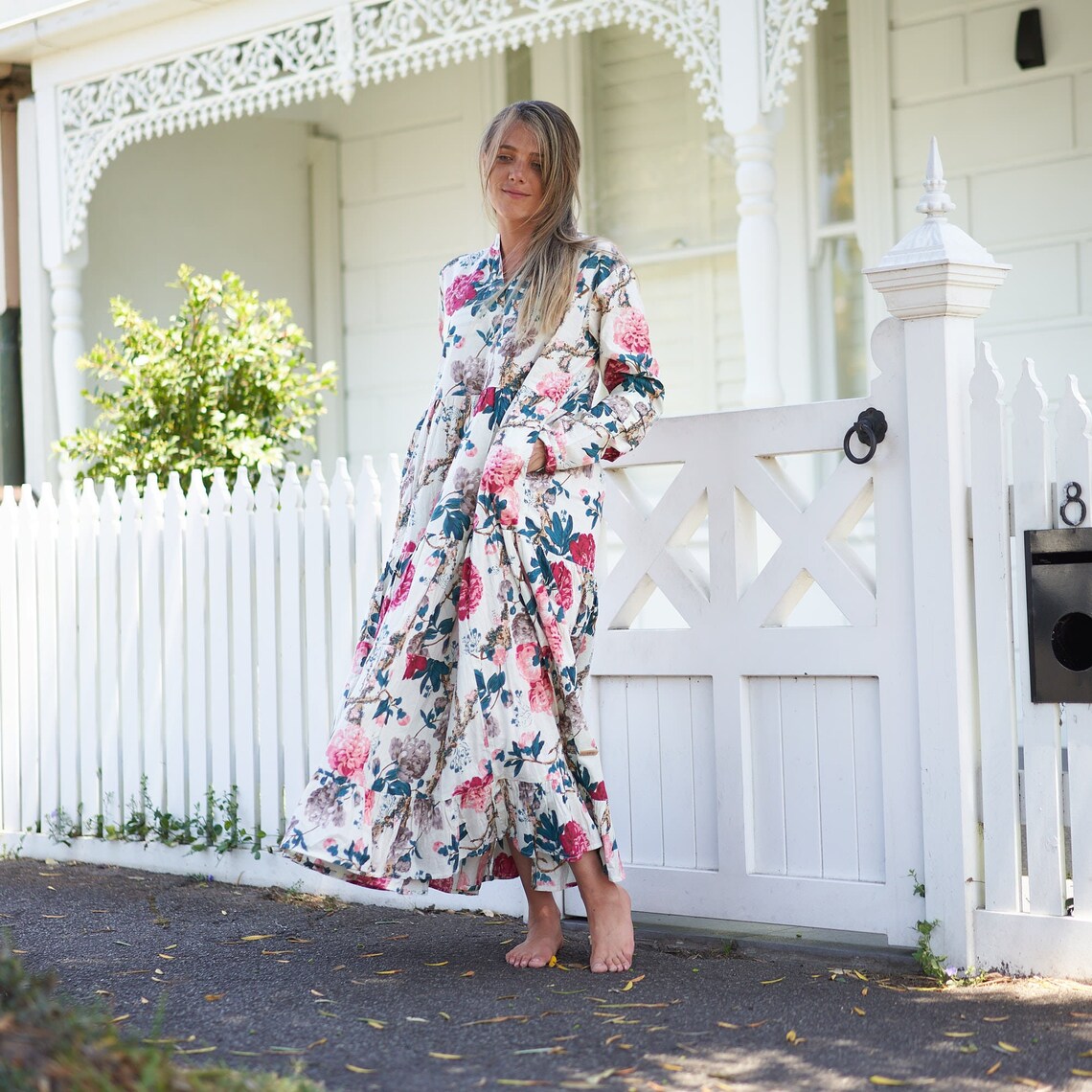 Beach Resort Bliss' 100% Cotton Maxi Dress | Boho Resort Wear