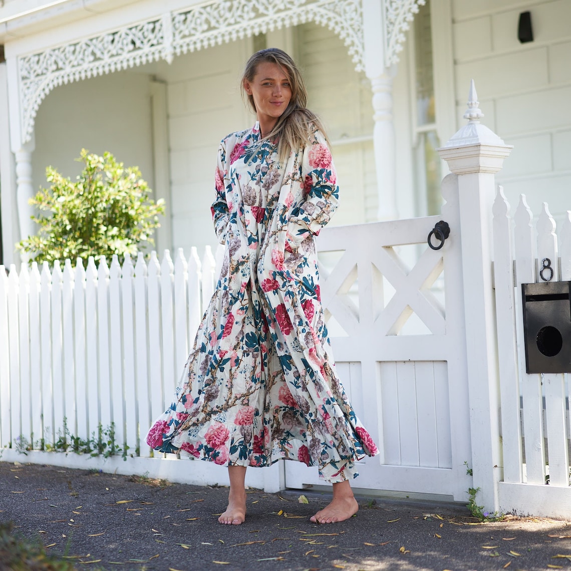 Beach Resort Bliss' 100% Cotton Maxi Dress | Boho Resort Wear