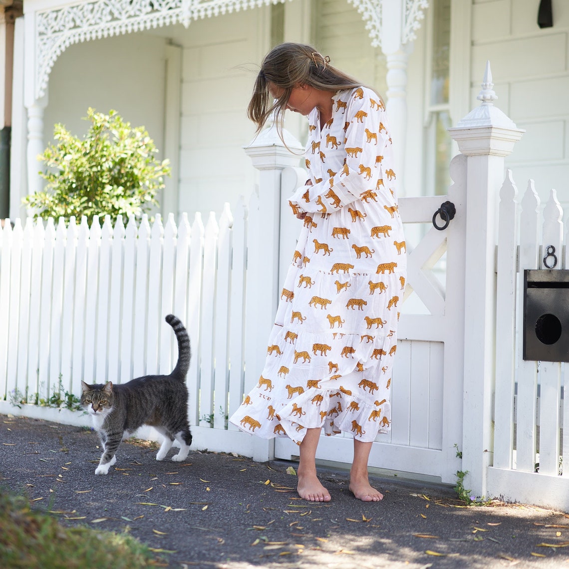 Elegantly Exotic' 100% Cotton Maxi Dress | Unique Boho