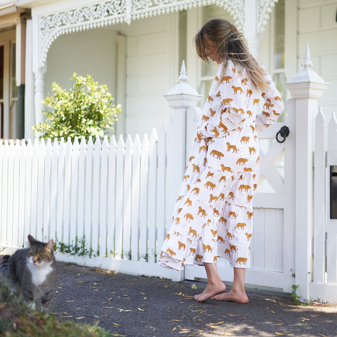 Elegantly Exotic' 100% Cotton Maxi Dress | Unique Boho