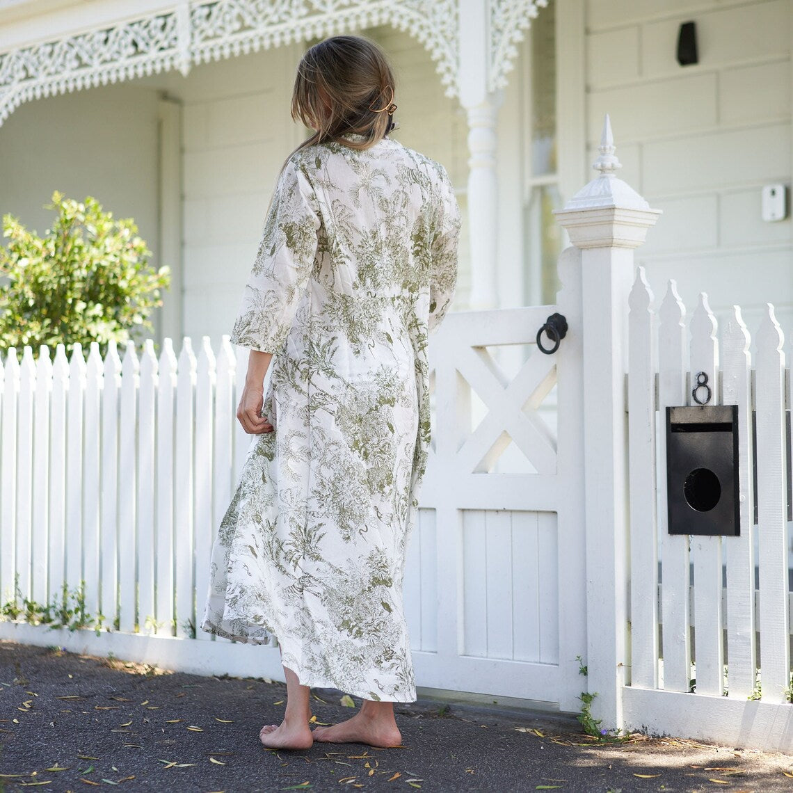 Timeless Tranquility' 100% Cotton Maxi Dress | Relaxed Look