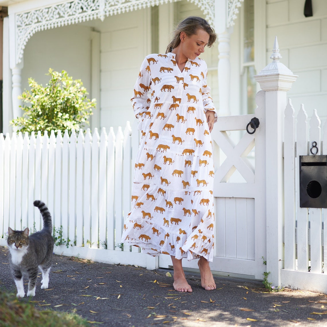 Elegantly Exotic' 100% Cotton Maxi Dress | Unique Boho