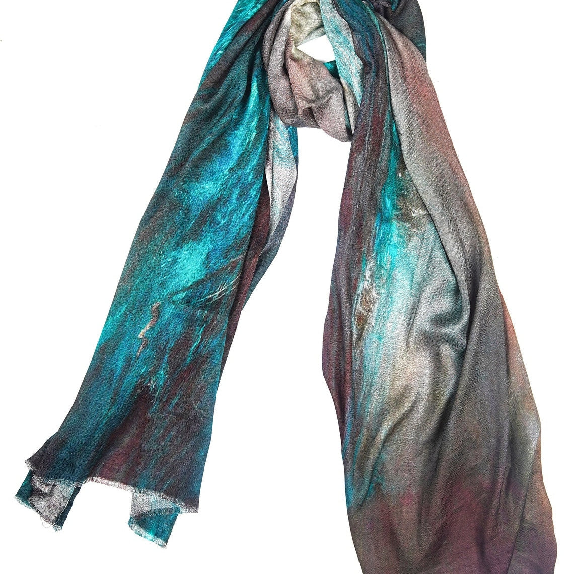 Silk Modal Scarf - Ocean Blue | Elegant Accessory