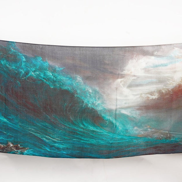 Silk Modal Scarf - Ocean Blue | Elegant Accessory