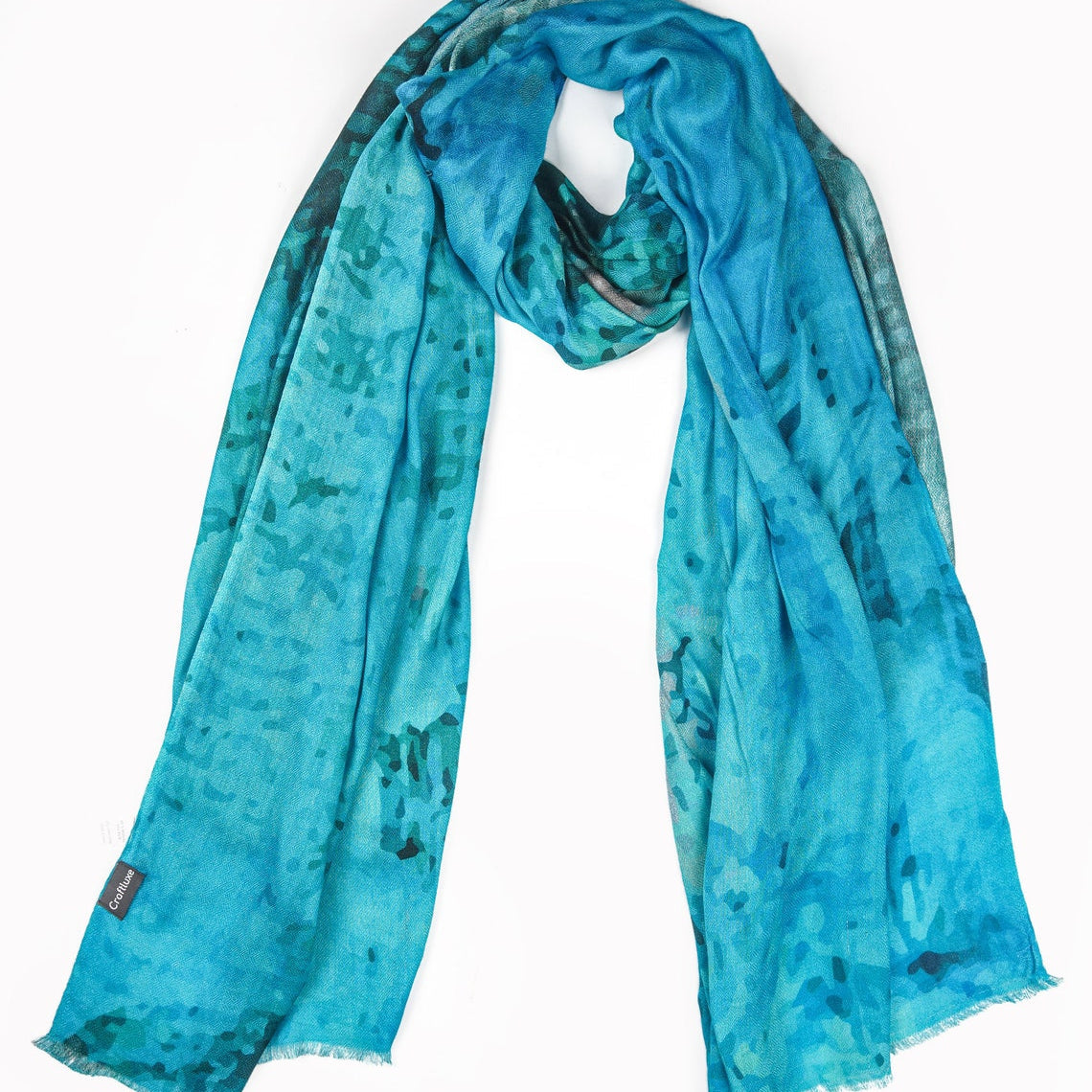 Silk Modal Scarf - Blue | Soft & Timeless