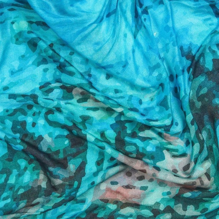 Silk Modal Scarf - Blue | Soft & Timeless