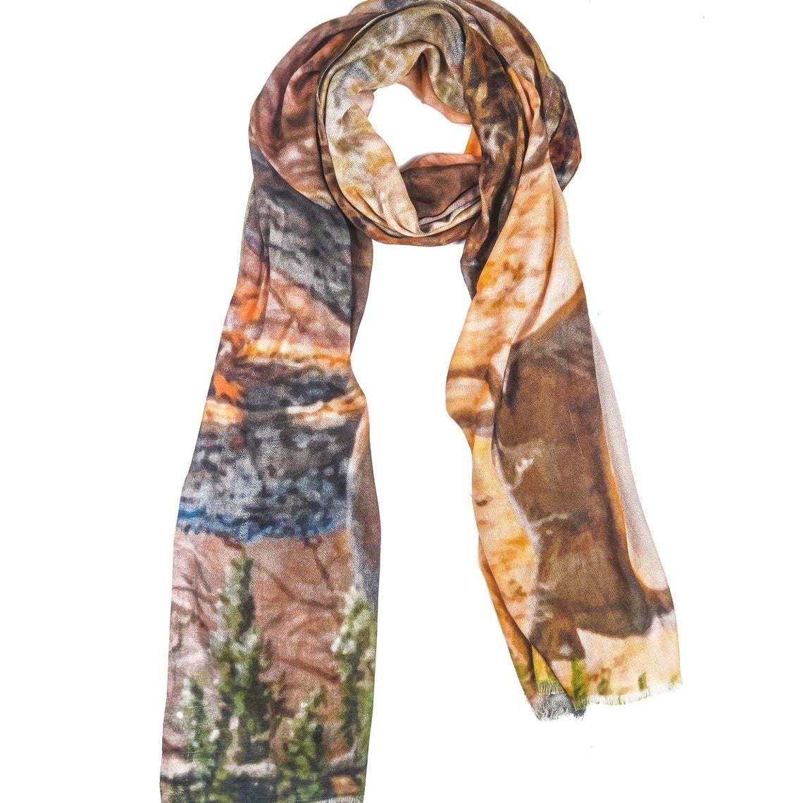 Silk Modal Scarf - Brown | Earthy & Stylish