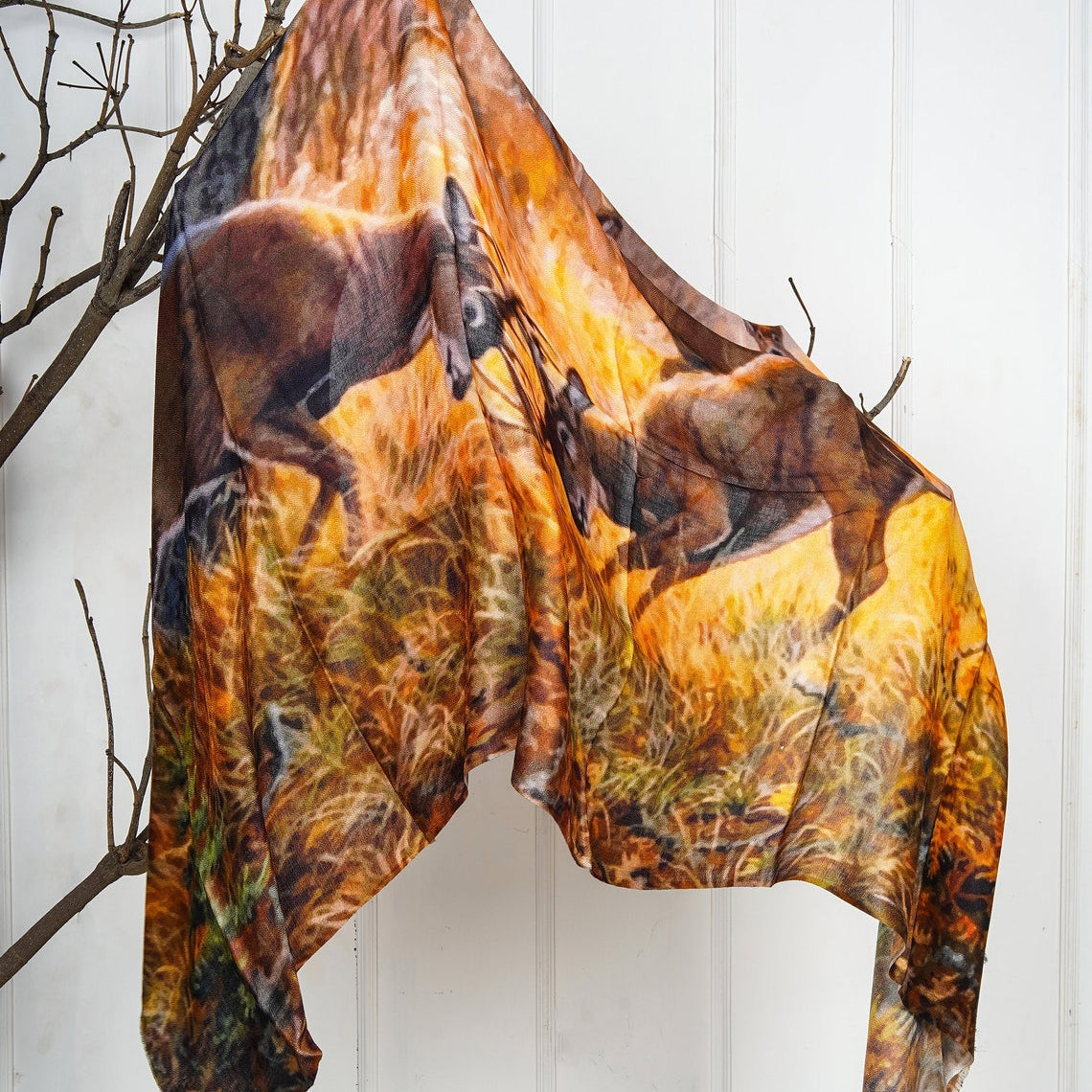 Silk Modal Scarf - Brown | Earthy & Stylish