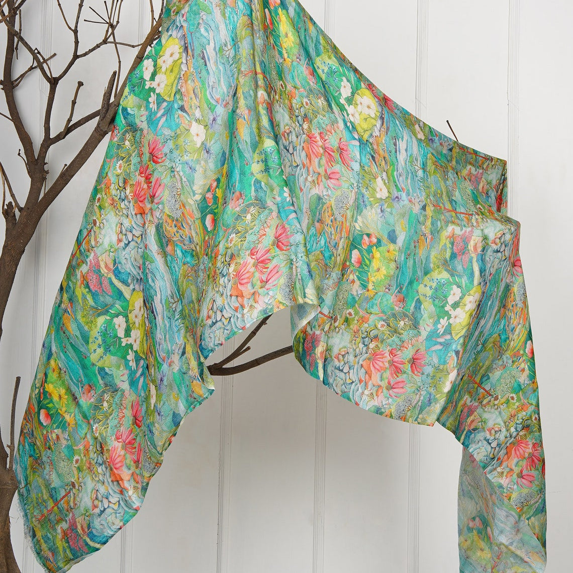 Silk Modal Scarf - Mint Green | Subtle & Refreshing