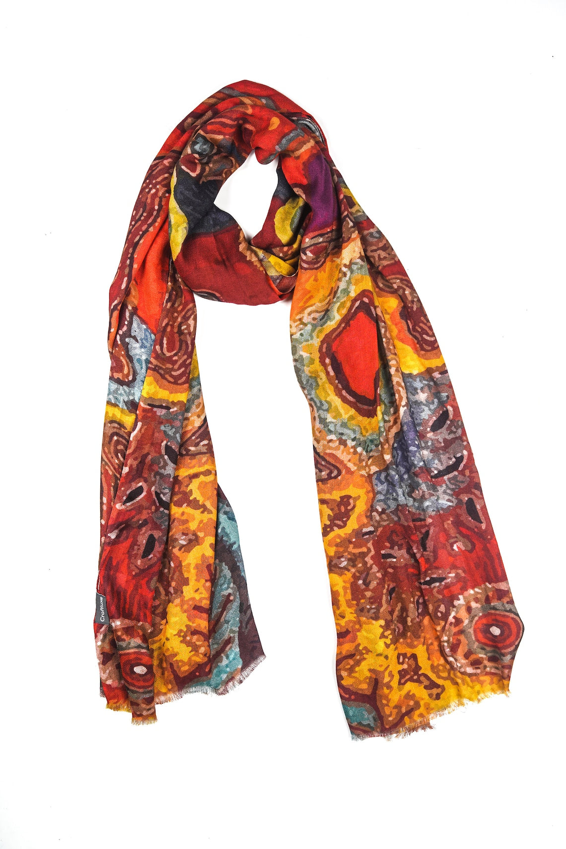 Silk Modal Scarf - Maroon | Luxurious Soft Wrap