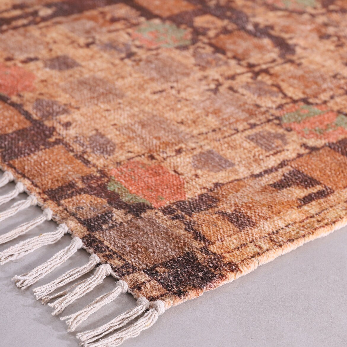 Atheena Boho Kilim Rug | Earthy Tones