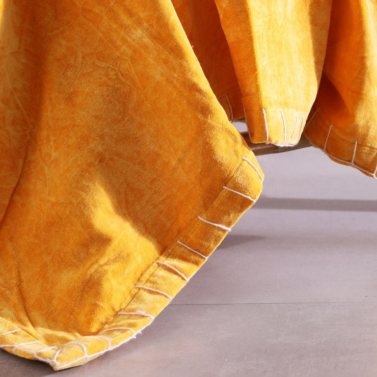 Cotton Throw Blanket - Amber | Linen Connections