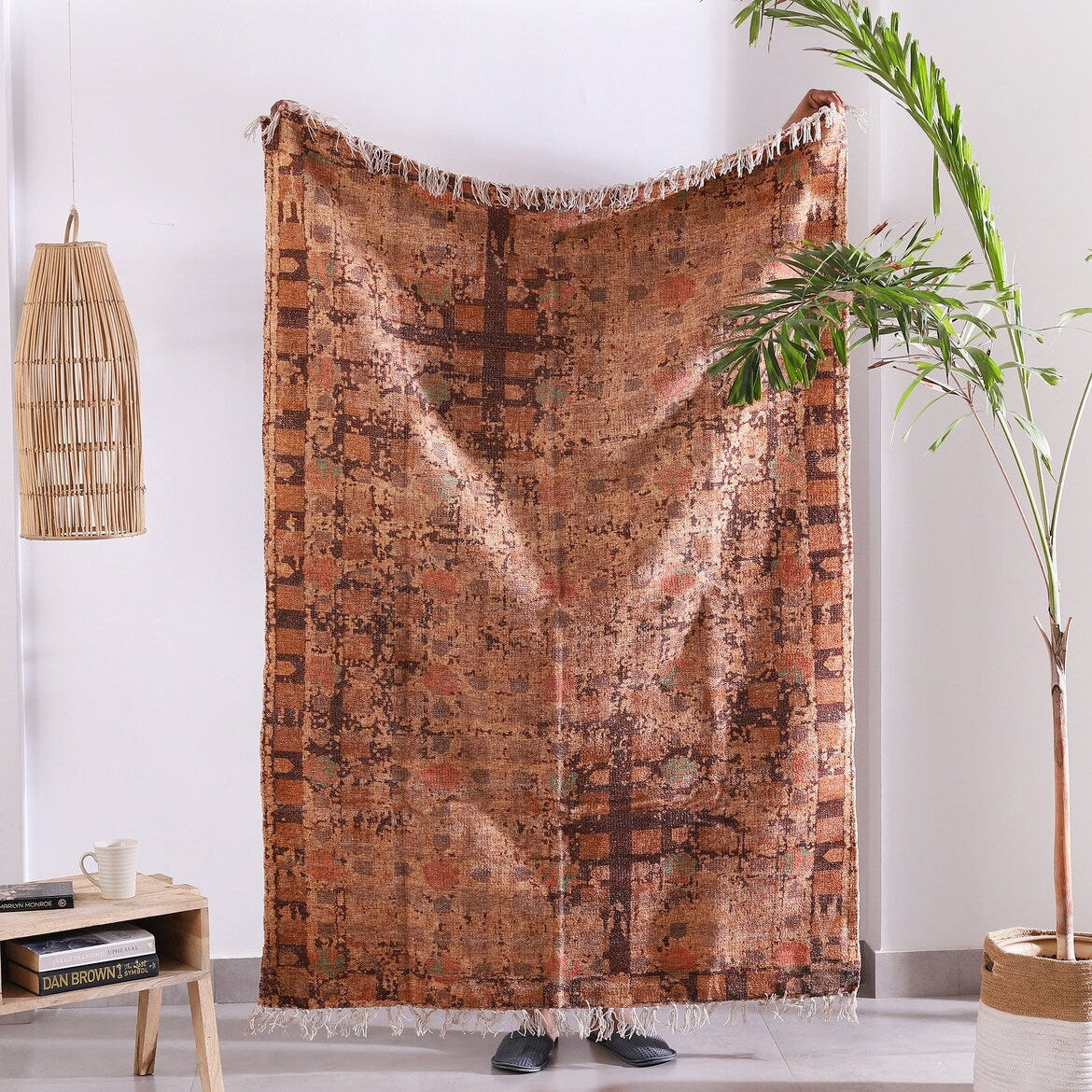 Atheena Boho Kilim Rug | Earthy Tones