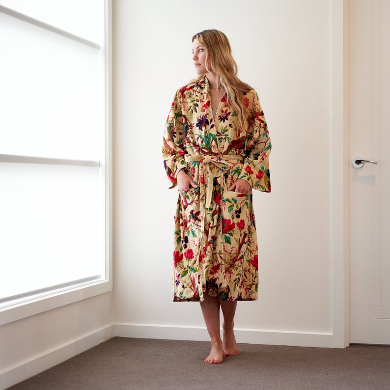 Subtle Nuisance - Women’s Velvet Kimono Robe