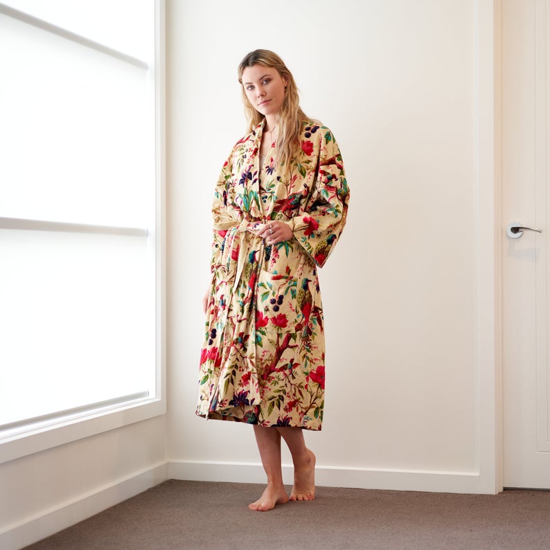 Subtle Nuisance - Women’s Velvet Kimono Robe