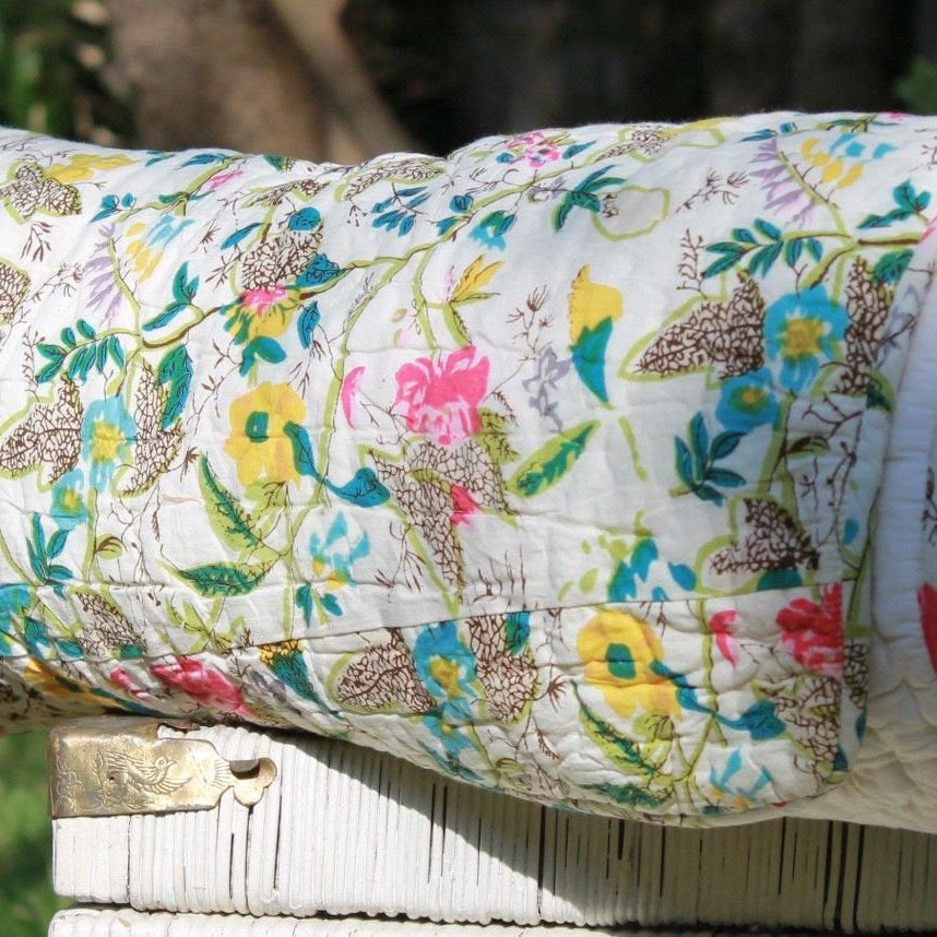 Grey Goose Kantha Blanket Throw Duvet Set