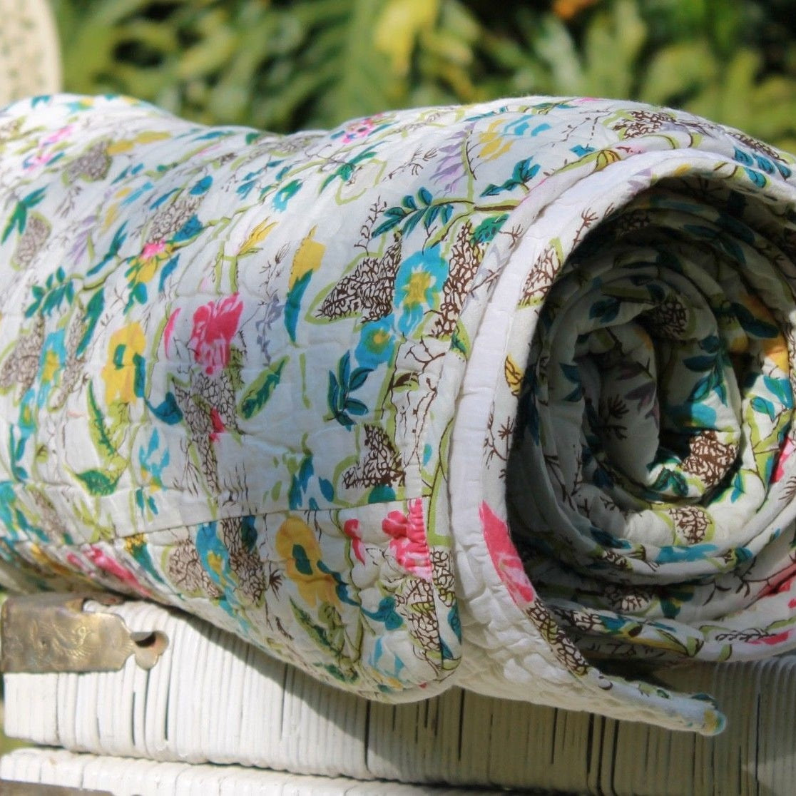 Grey Goose Kantha Blanket Throw Duvet Set