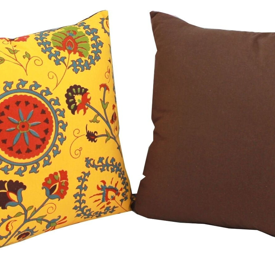 Tranquil Amber Cotton Cushion Cover - 100% Cotton