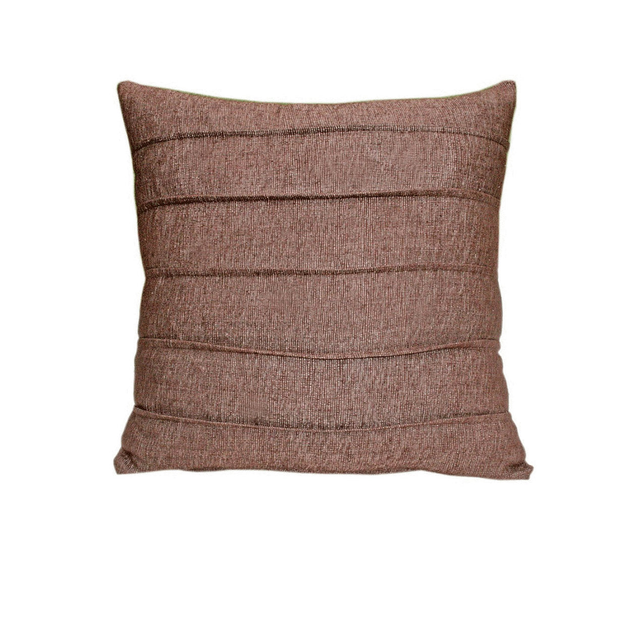 'Blissful Solitude' Silk Cushion Cover - Chocolate