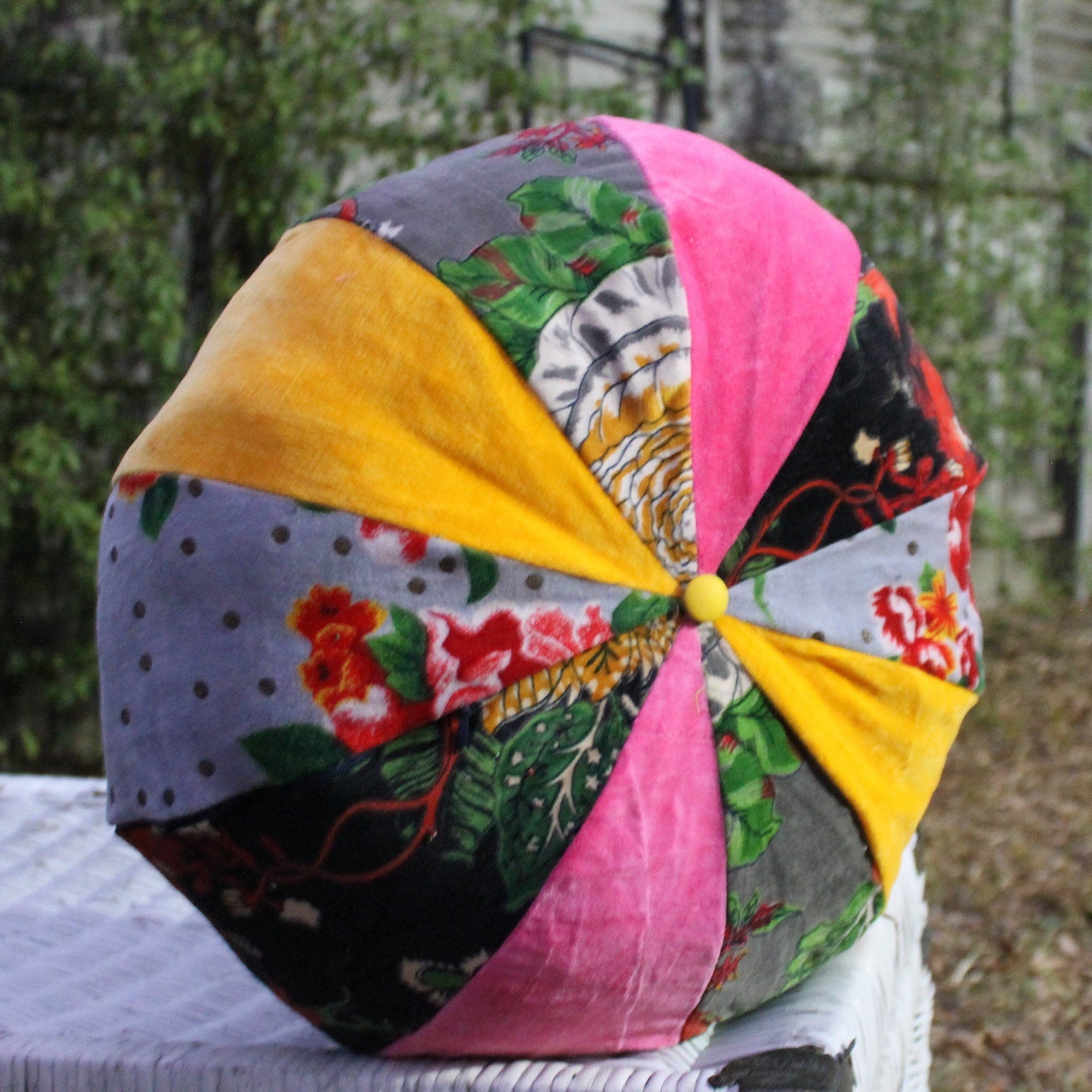 Gypsy Charm Velvet Patchwork Cushion Cover