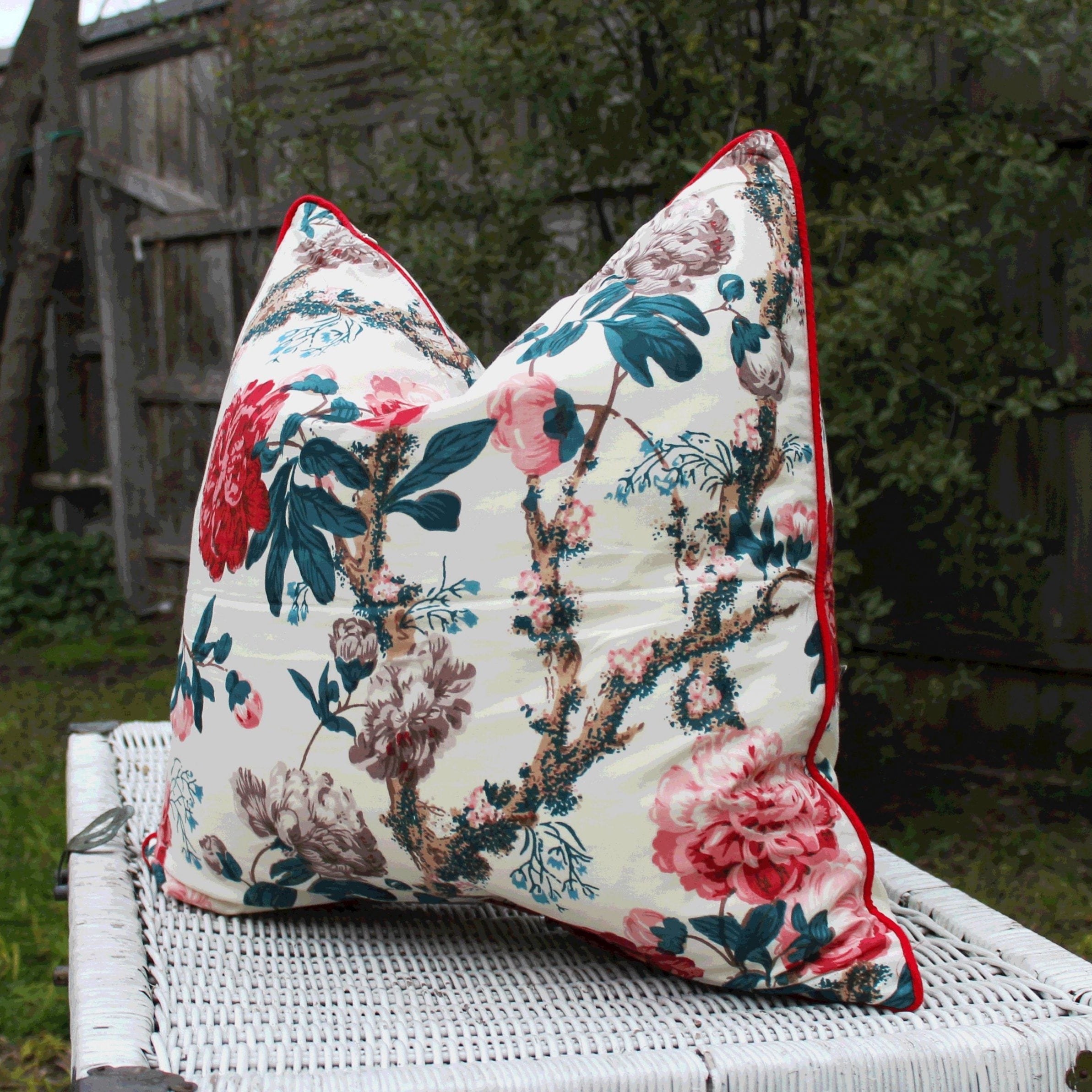 Floral Hideaway Cotton Cushion Cover