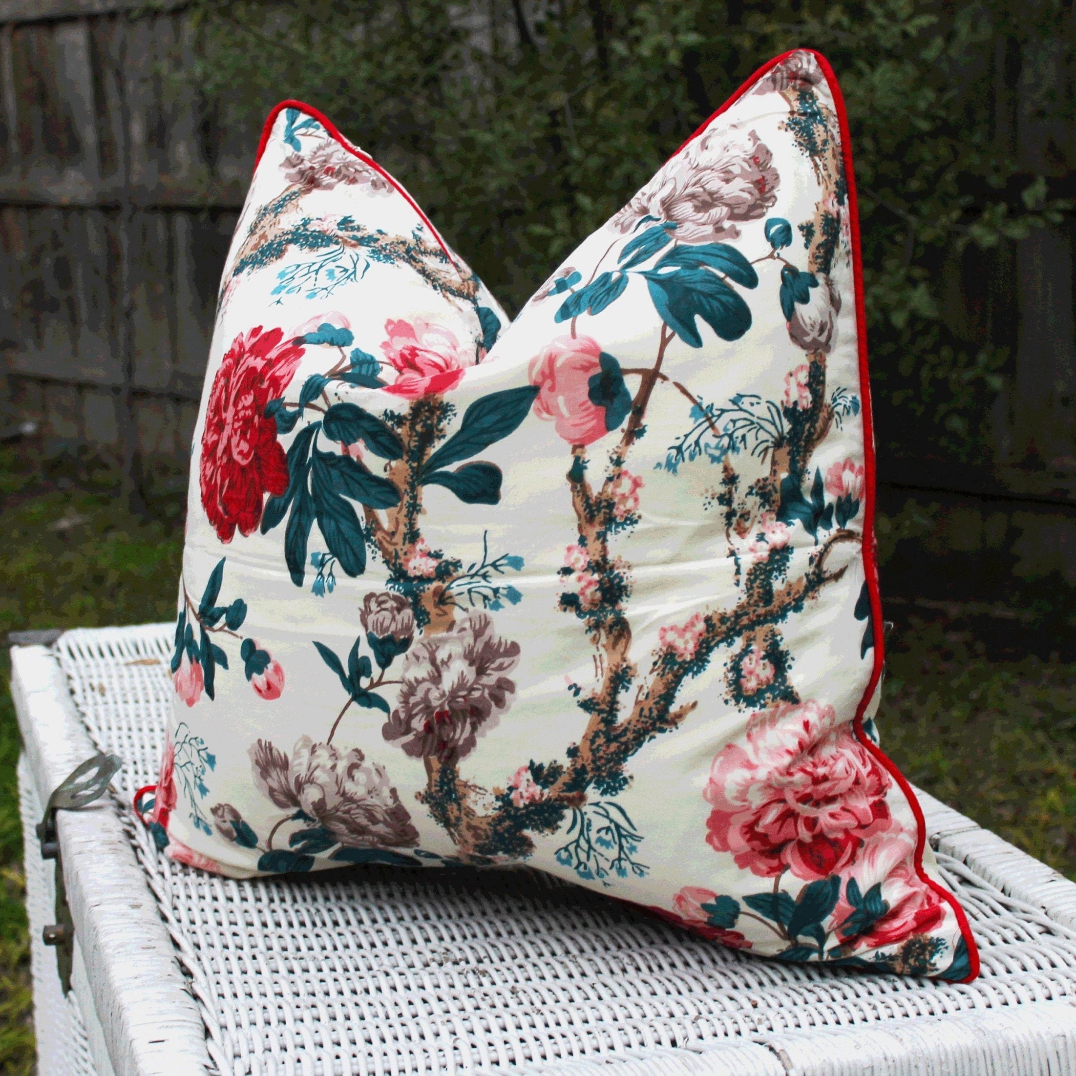 Floral Hideaway Cotton Cushion Cover