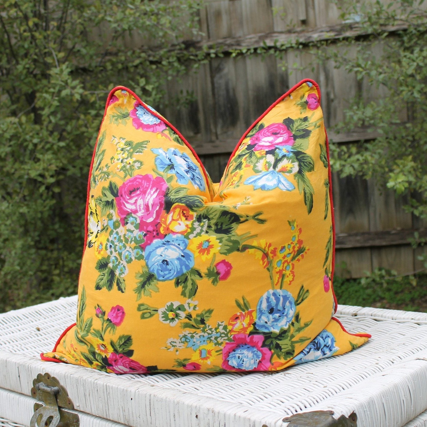 Cozy Floral Comforts Handmade Cushion