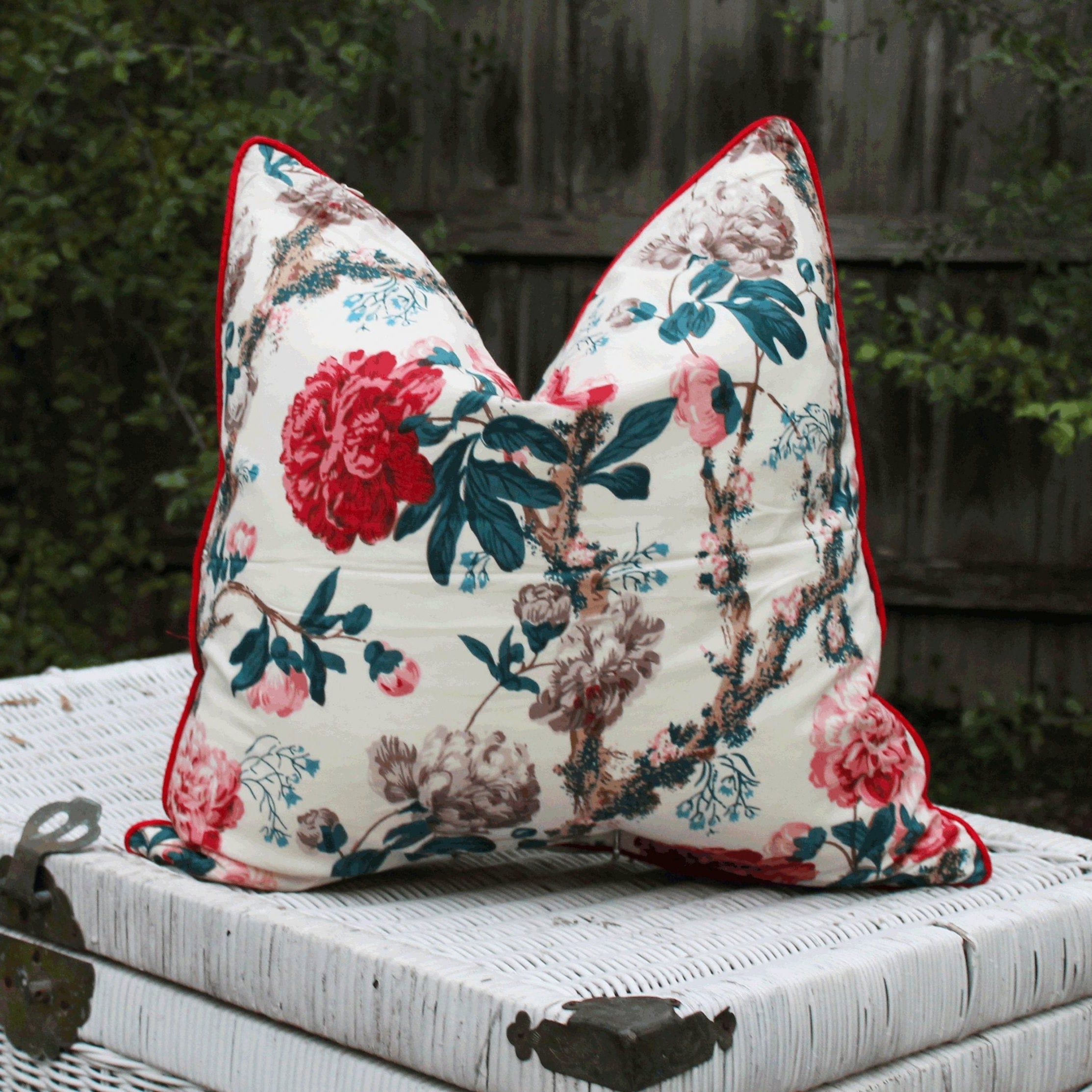 Floral Hideaway Cotton Cushion Cover