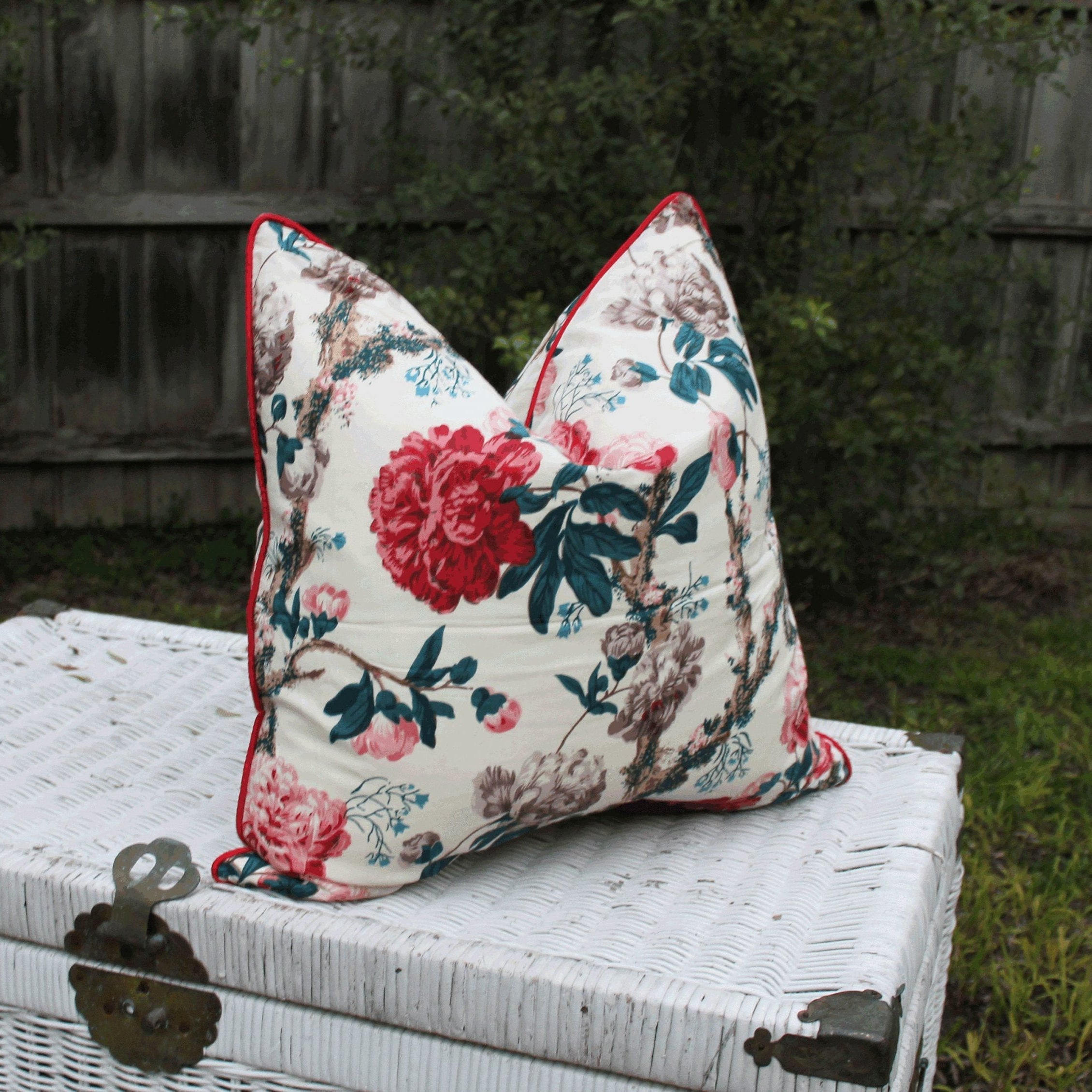 Floral Hideaway Cotton Cushion Cover