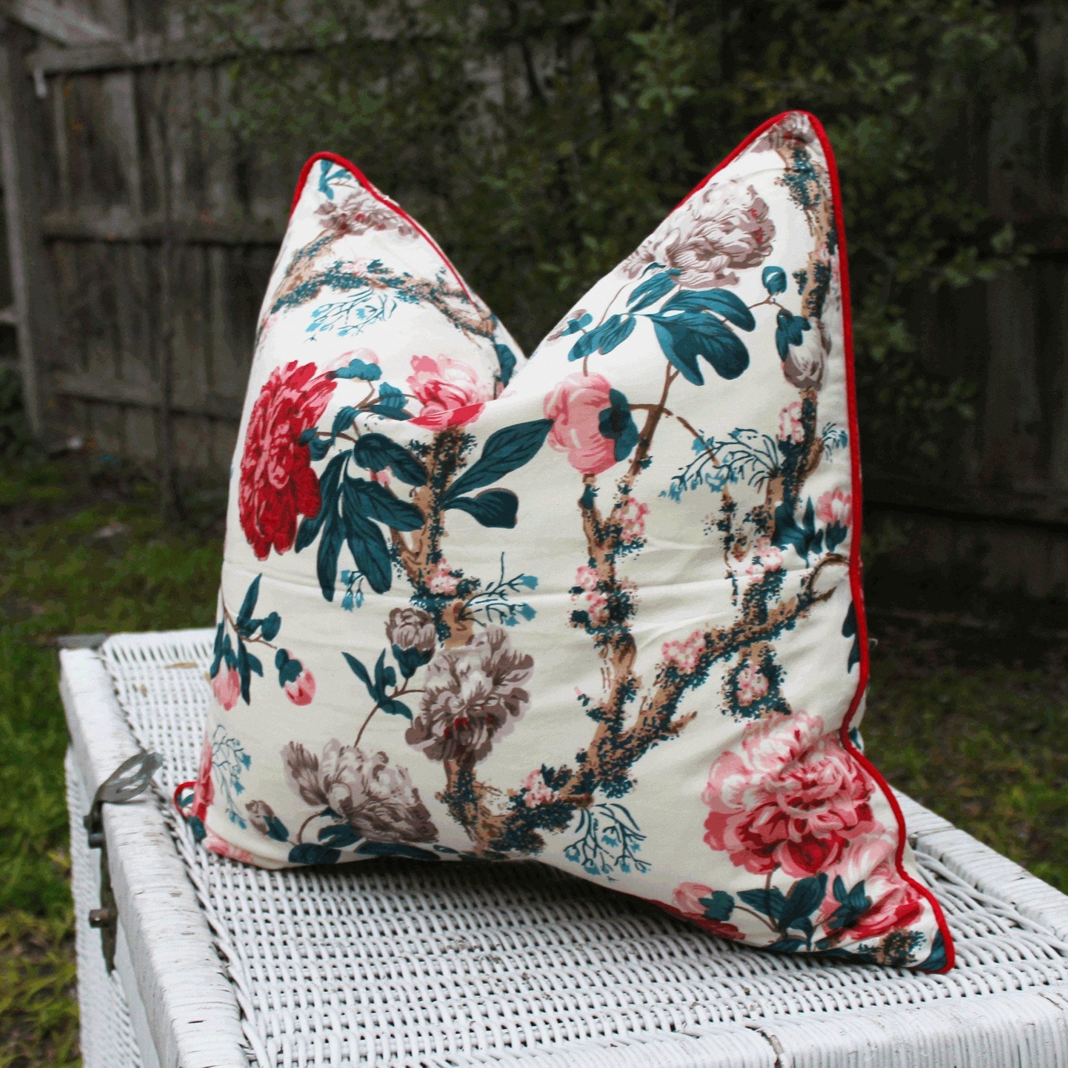 Floral Hideaway Cotton Cushion Cover