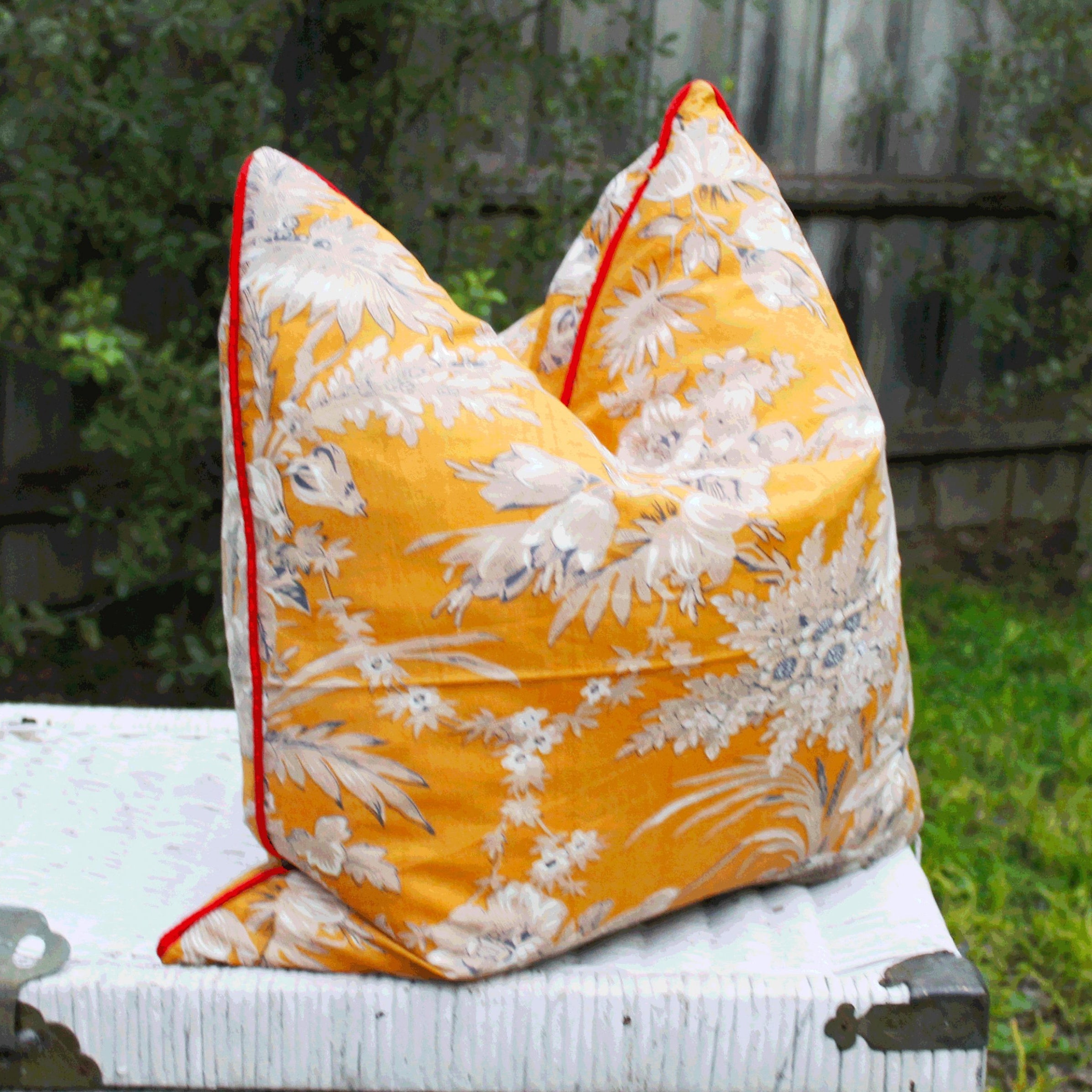 Blossom Retreat Handmade Cotton Cushion