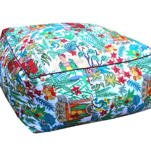 Kahlo's Garden Ottoman Cushion Cover